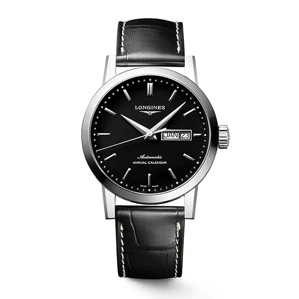 Đồng Hồ Nam Longines 1832 Automatic Watch L4.827.4.52.0 Màu Đen - Đồng hồ - Vua Hàng Hiệu