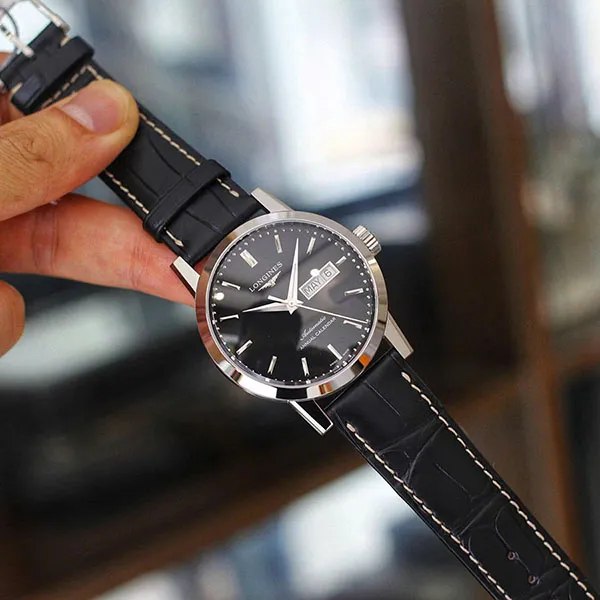 Đồng Hồ Nam Longines 1832 Automatic Watch L4.827.4.52.0 Màu Đen - Đồng hồ - Vua Hàng Hiệu