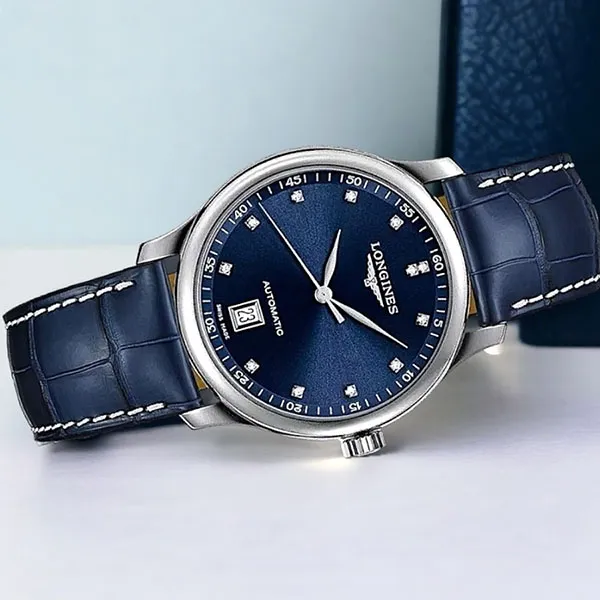 Đồng Hồ Nam Longines Automatic Master Collection Diamond L2.628.4.97.0 (L26284970) Màu Xanh Blue - Đồng hồ - Vua Hàng Hiệu