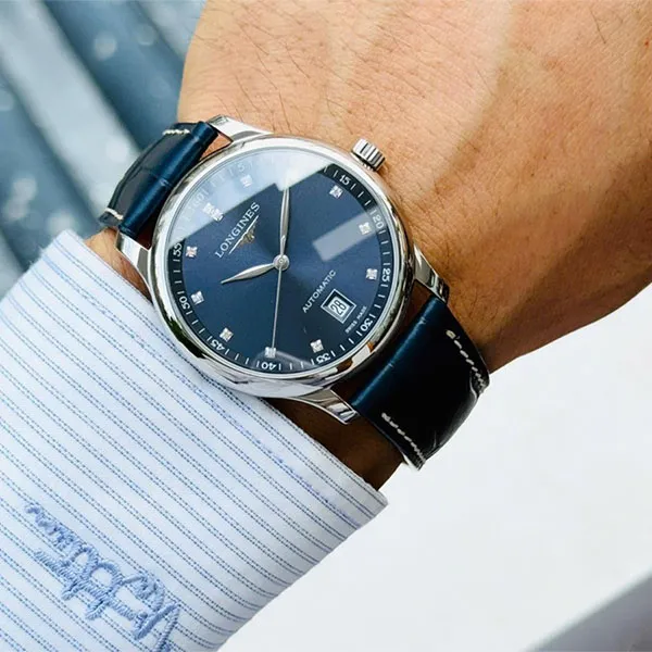 Đồng Hồ Nam Longines Automatic Master Collection Diamond L2.628.4.97.0 (L26284970) Màu Xanh Blue - Đồng hồ - Vua Hàng Hiệu