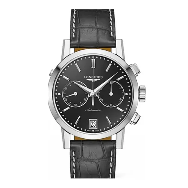 Đồng Hồ Nam Longines Chronograph Automatic Watch L4.829.4.52.0 Màu Đen - Đồng hồ - Vua Hàng Hiệu