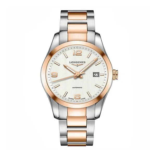 Đồng Hồ Nam Longines Conquest Classic L2.785.5.76.7 Màu Bạc/ Vàng Hồng - Đồng hồ - Vua Hàng Hiệu