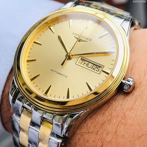Đồng Hồ Nam Longines Flagship Watch L4.899.3.32.7 Màu Vàng/Bạc