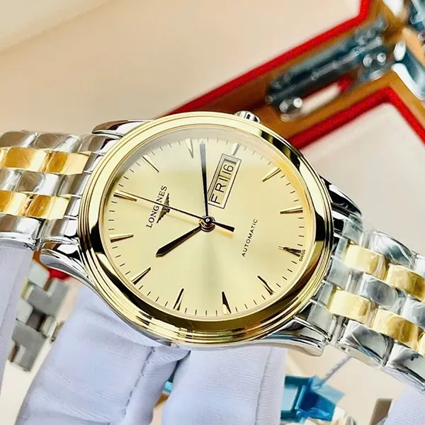Đồng Hồ Nam Longines Flagship Watch L4.899.3.32.7 Màu Vàng/Bạc