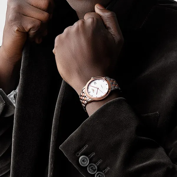 Đồng Hồ Nam Longines Flagship Watch L4.984.3.99.7 Màu Vàng Hồng/Bạc - Đồng hồ - Vua Hàng Hiệu