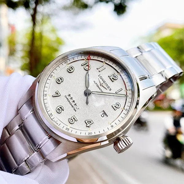 Đồng Hồ Nam Longines Spirit L3.810.4.73.6 (L38104736) Màu Bạc