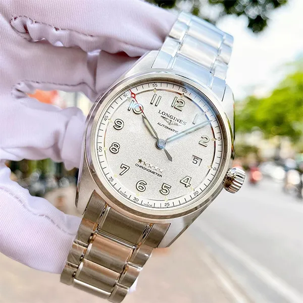 Đồng Hồ Nam Longines Spirit L3.810.4.73.6 (L38104736) Màu Bạc