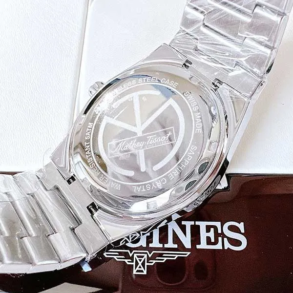 Đồng Hồ Nam Mathey-Tissot PRX Collection H117SK 40mm Màu Xanh Bạc - Đồng hồ - Vua Hàng Hiệu