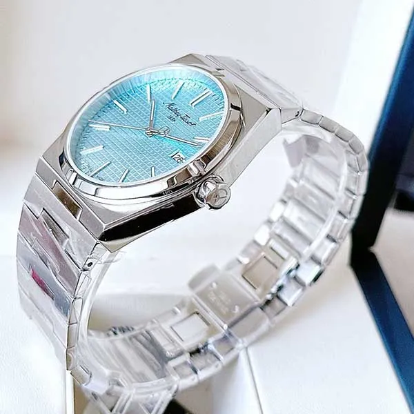 Đồng Hồ Nam Mathey-Tissot PRX Collection H117SK 40mm Màu Xanh Bạc - Đồng hồ - Vua Hàng Hiệu