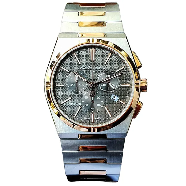 Đồng Hồ Nam Mathey-Tissot Quartz H117CHRS Màu Bạc Vàng