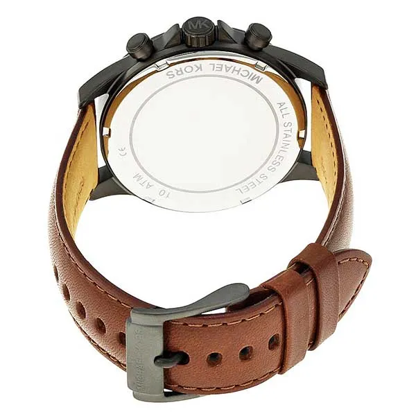 Đồng Hồ Nam Michael Kors Gage Chronograph Black Dial Men's Watch MK8536 Màu Nâu