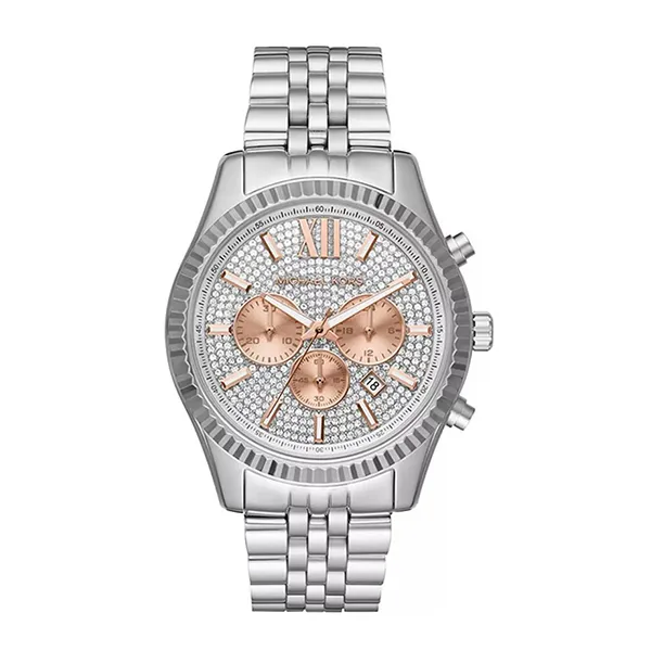 Đồng Hồ Nam Michael Kors MK Lexington Watch 44mm Màu Bạc Trắng - Đồng hồ - Vua Hàng Hiệu