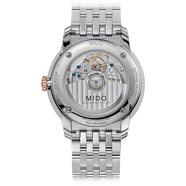 Đồng Hồ Nam Mido Baroncelli Smiling Moon Gent Watch M0274072201001 Màu Vàng Hồng