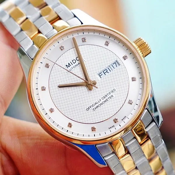Đồng Hồ Nam Mido Belluna Diamond - M001.431.22.036.92 Màu Bạc Vàng - Đồng hồ - Vua Hàng Hiệu
