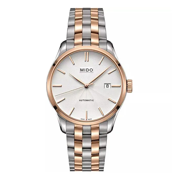 Đồng Hồ Nam Mido Belluna II Automatic Watch M024.407.22.031.00 Màu Vàng Hồng