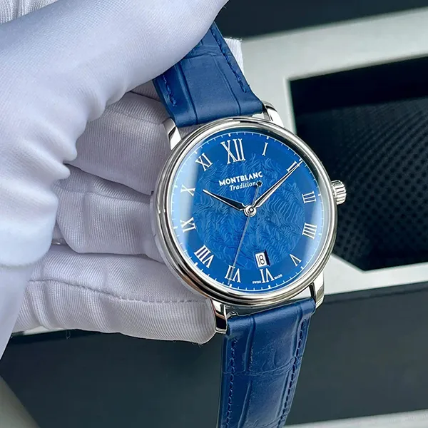 Đồng Hồ Nam Montblanc Tradition Automatic 131274 Màu Xanh Đậm - Đồng hồ - Vua Hàng Hiệu