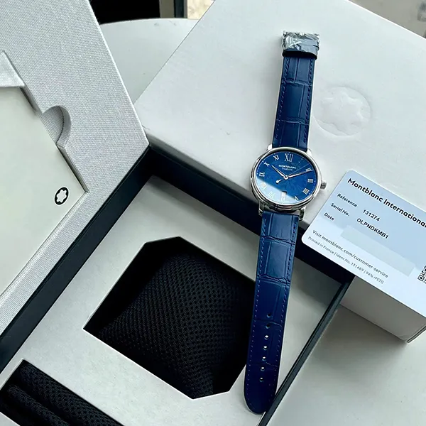 Đồng Hồ Nam Montblanc Tradition Automatic 131274 Màu Xanh Đậm - Đồng hồ - Vua Hàng Hiệu