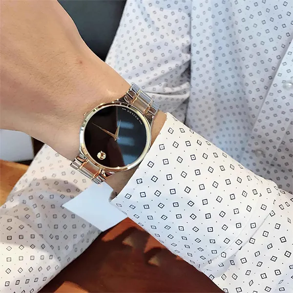Đồng Hồ Nam Movado Serio Quartz 0607284 Màu Bạc Phối Vàng - Đồng hồ - Vua Hàng Hiệu