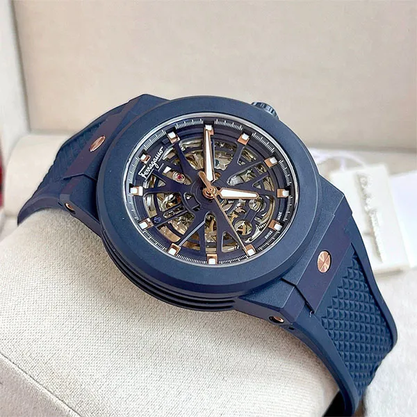 Đồng Hồ Nam Salvatore Ferragamo F-80 Automatic SFKG00423 Màu Xanh Blue