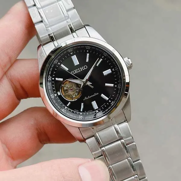 Đồng Hồ Nam Seiko Open Heart SCVE053 42mm Màu Bạc