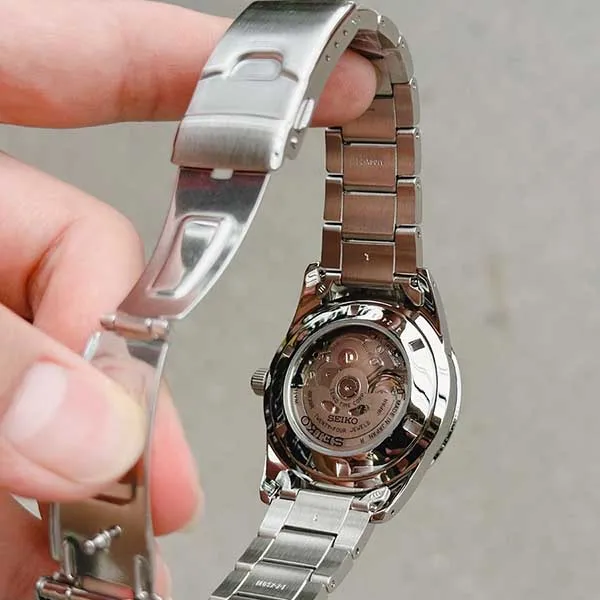 Đồng Hồ Nam Seiko Open Heart SCVE053 42mm Màu Bạc