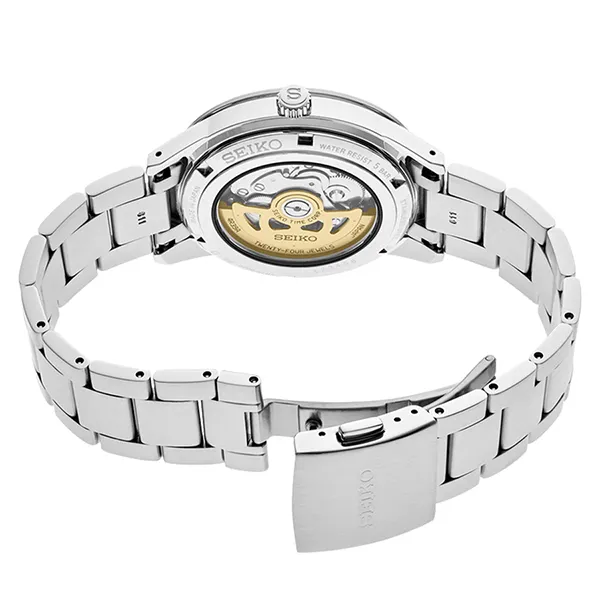 Đồng Hồ Nam Seiko Presage Style 60's Open Heart Watch SSA423J1 Màu Bạc