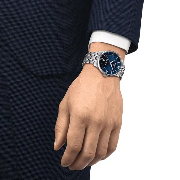 Đồng Hồ Nam Tissot Chemin Des Tourelles Powermatic 80 39mm T139.807.11.048.00 Màu Xanh Bạc