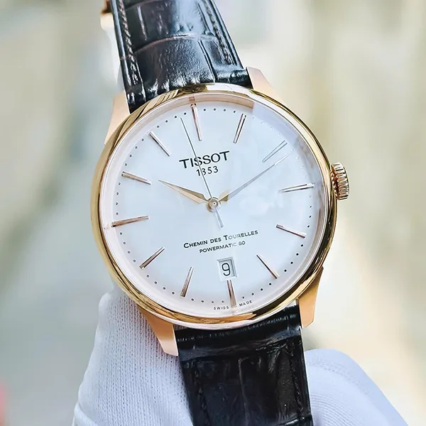 Đồng Hồ Nam Tissot Chemin Des Tourelles T139.807.36.031.00 Màu Đen Trắng