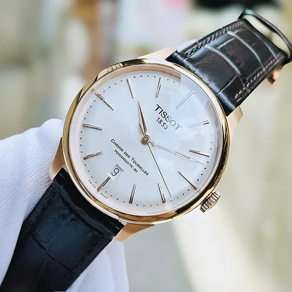 Đồng Hồ Nam Tissot Chemin Des Tourelles T139.807.36.031.00 Màu Đen Trắng