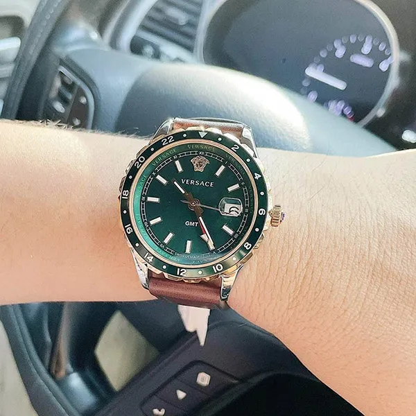 Đồng Hồ Nam Versace Hellenyium V11090017 Màu Xanh Nâu