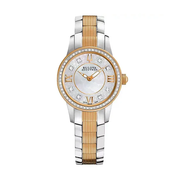 Đồng Hồ Nữ Bulova Accutron 65R145 Màu Bạc Vàng