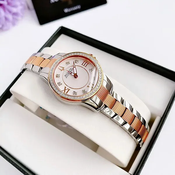 Đồng Hồ Nữ Bulova Accutron Masella Diamond Wacth 65R145 Màu Bạc Vàng