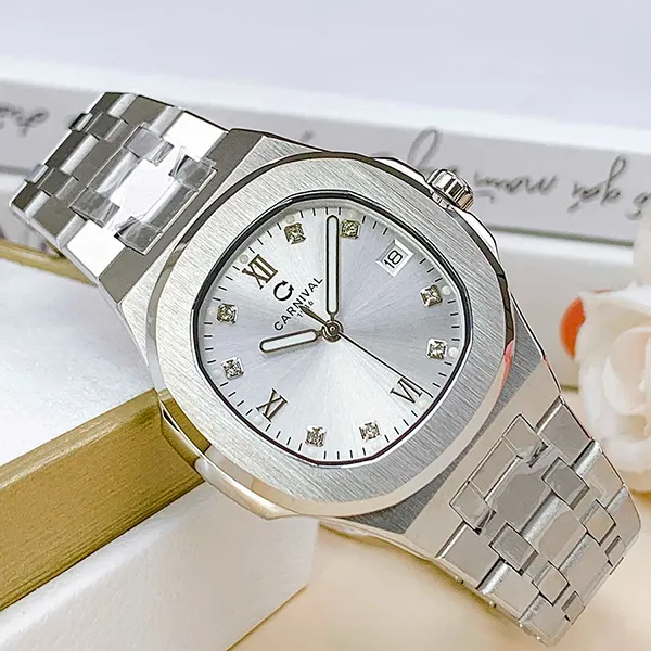 Đồng Hồ Nữ Carnival Watch 8160L-VT-T Màu Bạc
