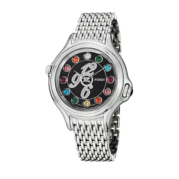 Đồng Hồ Nữ Fendi Crazy Carats Black Dial Stainless Steel F105031000D1T02 Màu Đen Bạc - Đồng hồ - Vua Hàng Hiệu