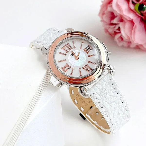 Đồng Hồ Nữ Fendi Selleria Ladies White Leather Watch Màu Trắng - Đồng hồ - Vua Hàng Hiệu
