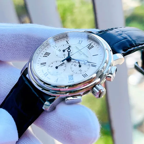 Đồng Hồ Nam Frederique Constant Chronograph FC-292MC4P6 Màu Đen Trắng