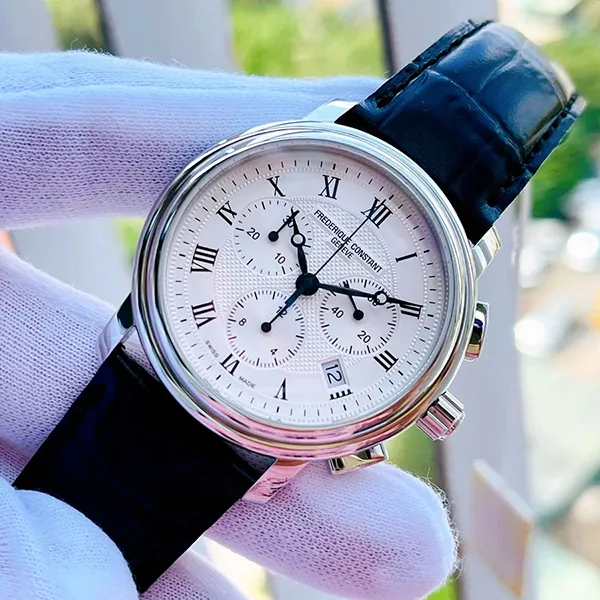Đồng Hồ Nam Frederique Constant Chronograph FC-292MC4P6 Màu Đen Trắng