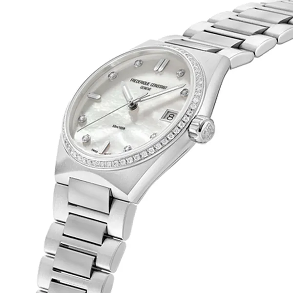 Đồng Hồ Nữ Frederique Constant Highlife Quartz FC-240MPWD2NHD6B Màu Bạc