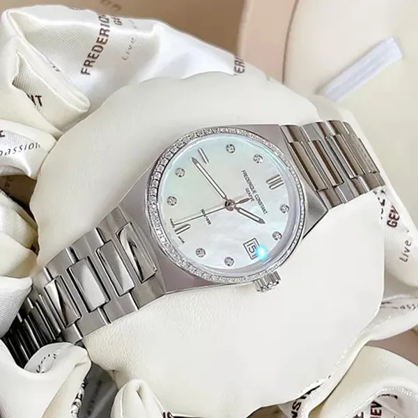 Đồng Hồ Nữ Frederique Constant Highlife Quartz FC-240MPWD2NHD6B Màu Bạc