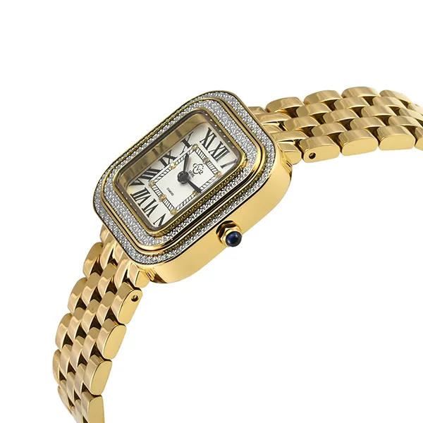Đồng Hồ Nữ Gevril Bellagio Quartz Gold-Tone Diamond Women's Watch 12132B Màu Vàng Gold