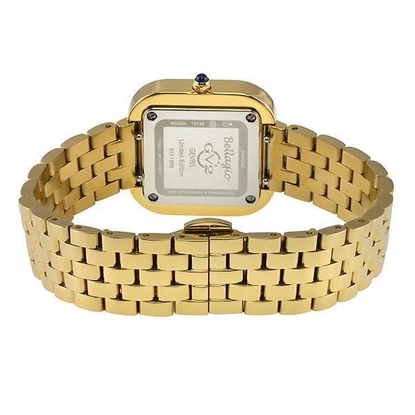 Đồng Hồ Nữ Gevril Bellagio Quartz Gold-Tone Diamond Women's Watch 12132B Màu Vàng Gold