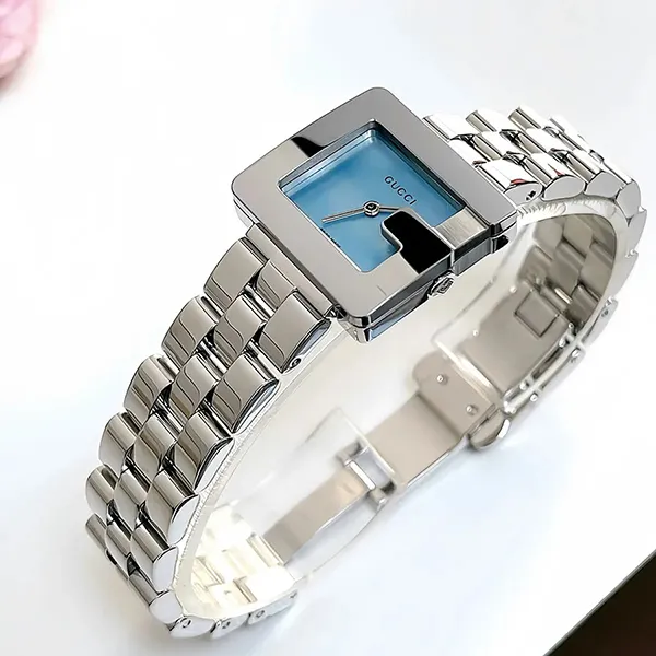 Đồng Hồ Nữ Gucci G-Watch 3600L Màu Xanh Bạc