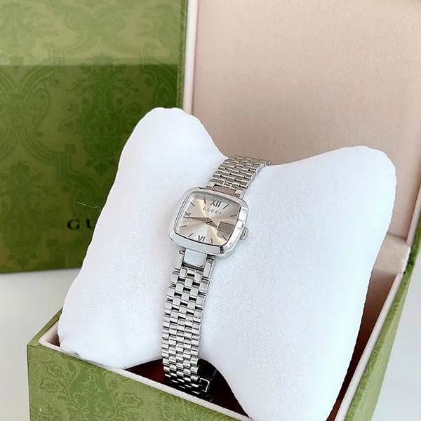 Đồng Hồ Nữ Gucci YA125517 G- Silver Dial Stainless Steel Ladies Màu Bạc