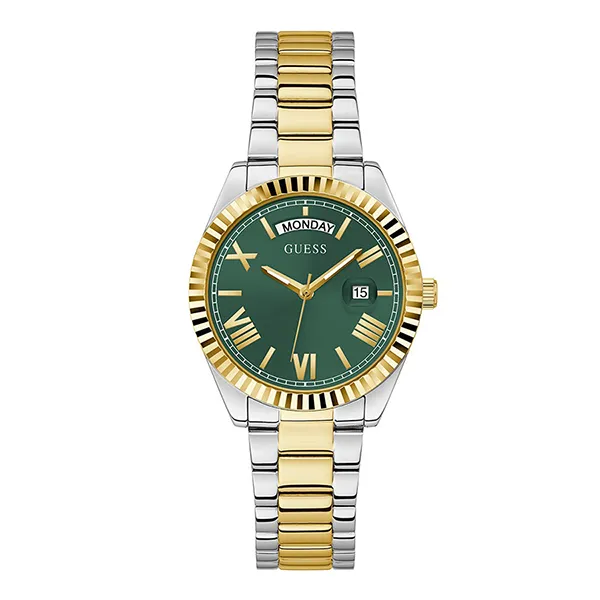 Đồng Hồ Nữ Guess Connoisseur Day-Date Watch GW0308L5 Màu Demi Mặt Xanh Lá