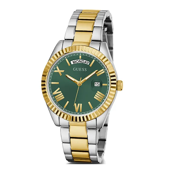 Đồng Hồ Nữ Guess Connoisseur Day-Date Watch GW0308L5 Màu Demi Mặt Xanh Lá