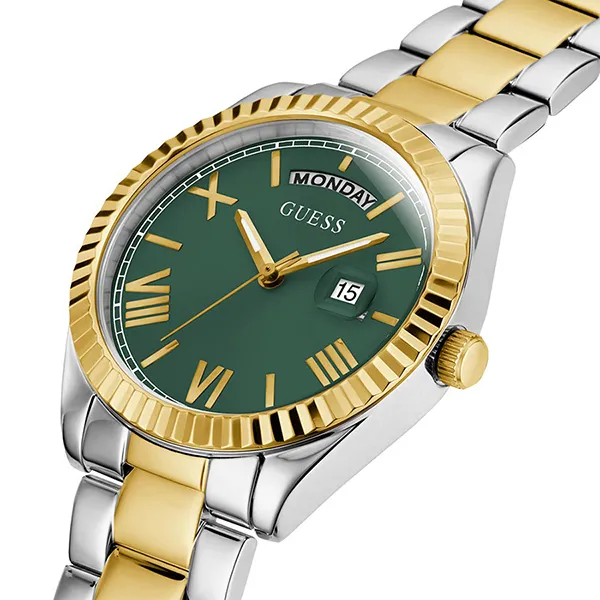 Đồng Hồ Nữ Guess Connoisseur Day-Date Watch GW0308L5 Màu Demi Mặt Xanh Lá