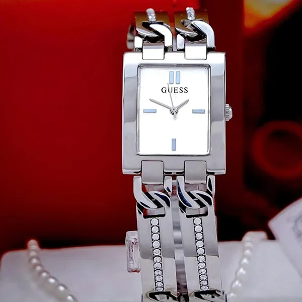 Đồng Hồ Nữ Guess GW0668L1 Dạng Lắc Tay Silver 24x30mm Màu Bạc - Đồng hồ - Vua Hàng Hiệu