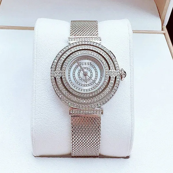 Đồng Hồ Nữ Guess Quartz GW0550L1 Dream Mesh Màu Bạc - Đồng hồ - Vua Hàng Hiệu
