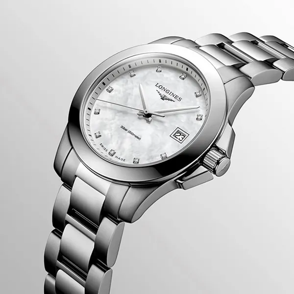Đồng Hồ Nữ Longines Conquest Watch L3.376.4.87.6 Màu Bạc