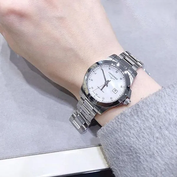 Đồng Hồ Nữ Longines Conquest Watch L3.376.4.87.6 Màu Bạc
